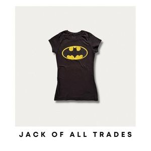 Jack Of All Trades Batman Logo Graphic Tee
